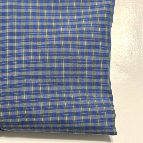 Ledbury Shirt Mens Size XL Blue Green Check 100% Cotton Casual Button Up Slim - Picture 9 of 9